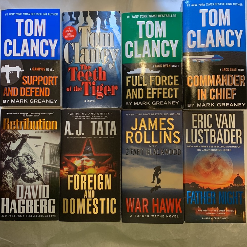Thriller. You choose any 3 action books